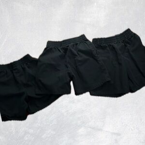 PRICE DROP-3 pairs of Navy Classroom Brand Pull-on Uniform Elastic Shorts Size 6